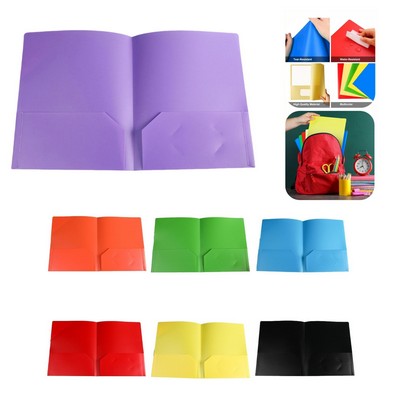 Plastic Folder w/Pockets