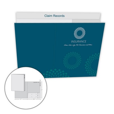 1 Pocket File Folder with 1 Reinforced Edge