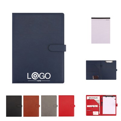 Multi Function PU Leather Portfolio Binder with Clipboard