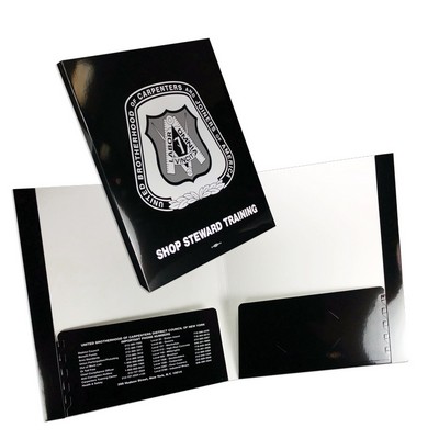 Reinforced Edge Folder with Backbone and Expandable Capacity Pockets Printed in Full Color