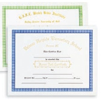 Stock Personalized Certificate w/Foil (Recognition)
