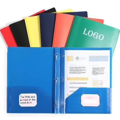 Heavy Duty Plastic Folders with Two Pockets