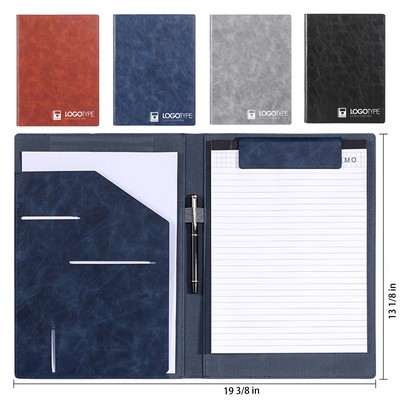PU Leather Magnetic Padfolio Organizer