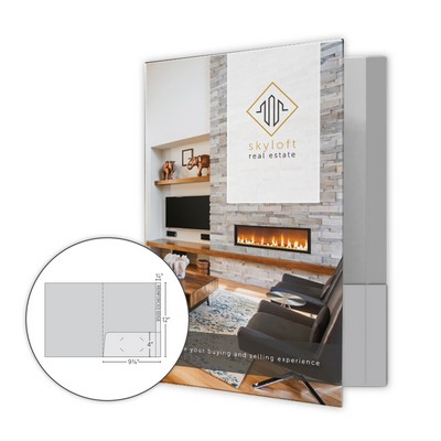 1 Pocket Specialty Folder with 1 Reinforced Edge