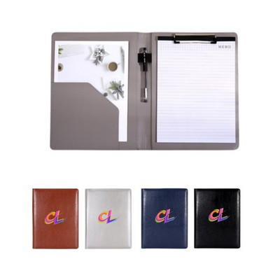 A4 PU Leather Document Holder Pad Folios